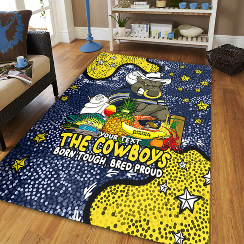 North Queensland Cowboys Custom Area Rug - Australian Big Things Area Rug North Queensland Cowboys Custom Area Rug - Australian Big Things Area Rug