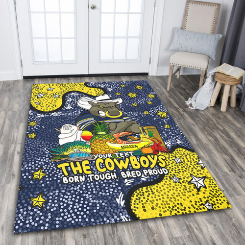 North Queensland Cowboys Custom Area Rug - Australian Big Things Area Rug North Queensland Cowboys Custom Area Rug - Australian Big Things Area Rug