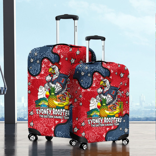 Sydney Roosters Custom Luggage Cover - Australian Big Things Luggage Cover Sydney Roosters Custom Luggage Cover - Australian Big Things Luggage Cover