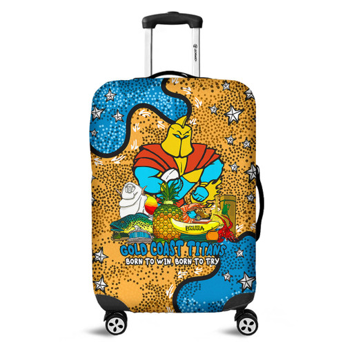 Gold Coast Titans Custom Luggage Cover - Australian Big Things Luggage Cover