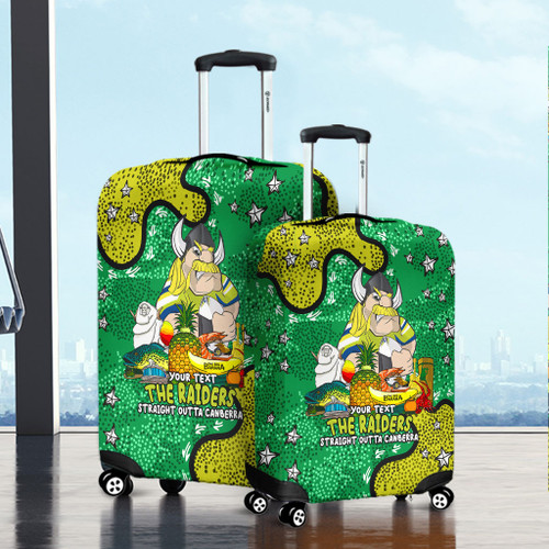 Canberra Raiders Custom Luggage Cover - Australian Big Things Luggage Cover