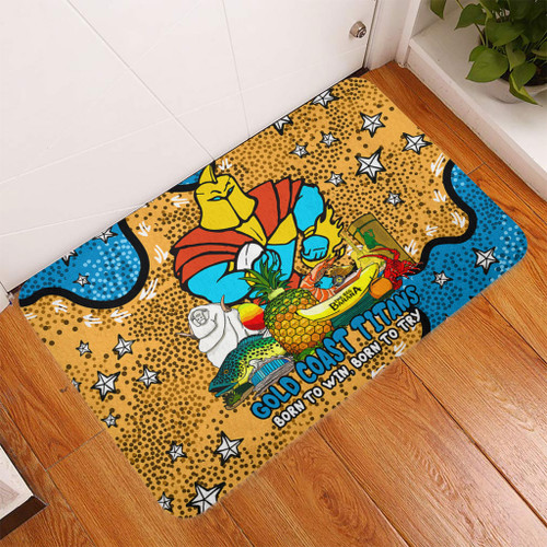 Gold Coast Titans Custom Doormat - Australian Big Things Doormat Gold Coast Titans Custom Doormat - Australian Big Things Doormat