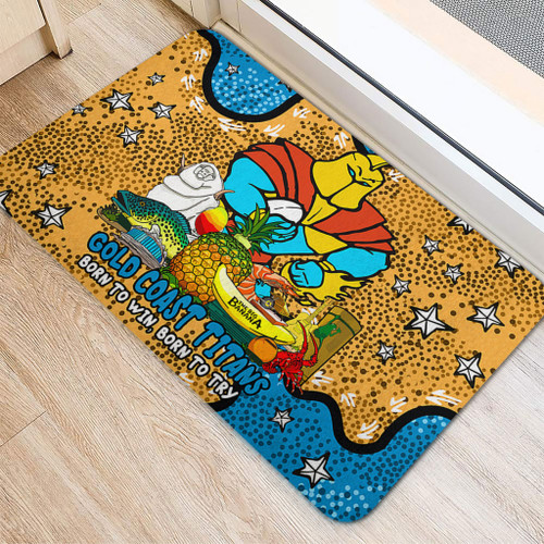 Gold Coast Titans Custom Doormat - Australian Big Things Doormat Gold Coast Titans Custom Doormat - Australian Big Things Doormat