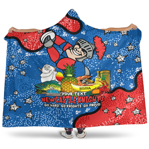 Newcastle Knights Custom Hooded Blanket - Australian Big Things Hooded Blanket Newcastle Knights Custom Hooded Blanket - Australian Big Things Hooded Blanket