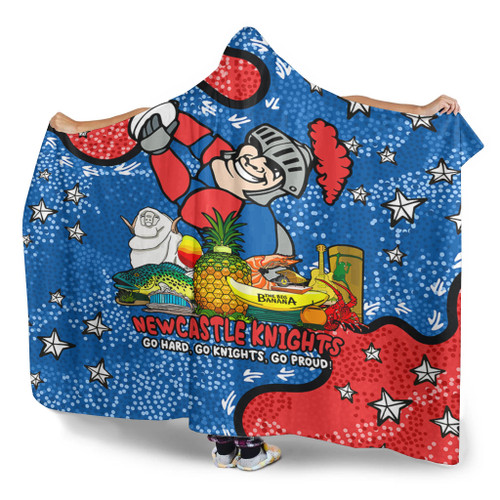Newcastle Knights Custom Hooded Blanket - Australian Big Things Hooded Blanket Newcastle Knights Custom Hooded Blanket - Australian Big Things Hooded Blanket