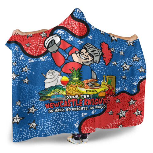 Newcastle Knights Custom Hooded Blanket - Australian Big Things Hooded Blanket Newcastle Knights Custom Hooded Blanket - Australian Big Things Hooded Blanket