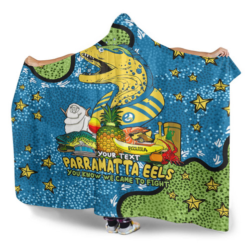 Parramatta Eels Custom Hooded Blanket - Australian Big Things Hooded Blanket