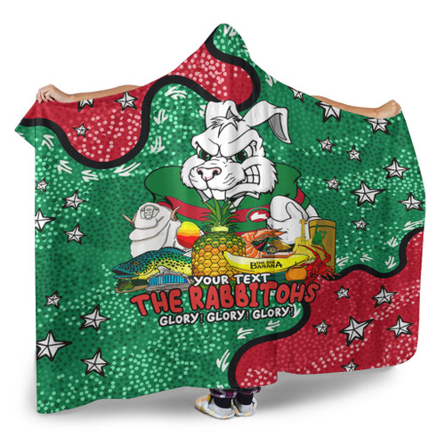 South Sydney Rabbitohs Hooded Blanket - Australian Big Things Hooded Blanket
