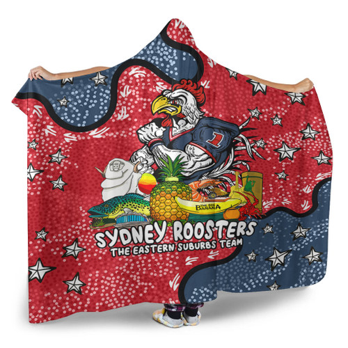 Sydney Roosters Custom Hooded Blanket - Australian Big Things Hooded Blanket Sydney Roosters Custom Hooded Blanket - Australian Big Things Hooded Blanket