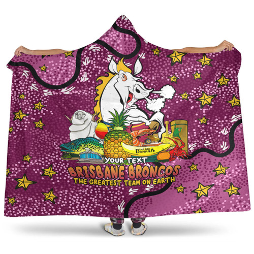 Brisbane Broncos Custom Hooded Blanket - Australian Big Things Hooded Blanket Brisbane Broncos Custom Hooded Blanket - Australian Big Things Hooded Blanket