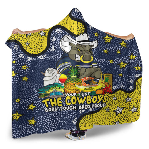 North Queensland Cowboys Custom Hooded Blanket - Australian Big Things Hooded Blanket North Queensland Cowboys Custom Hooded Blanket - Australian Big Things Hooded Blanket