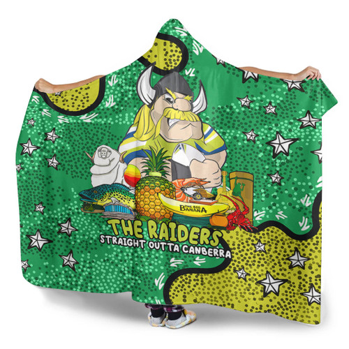 Canberra Raiders Custom Hooded Blanket - Australian Big Things Hooded Blanket Canberra Raiders Custom Hooded Blanket - Australian Big Things Hooded Blanket