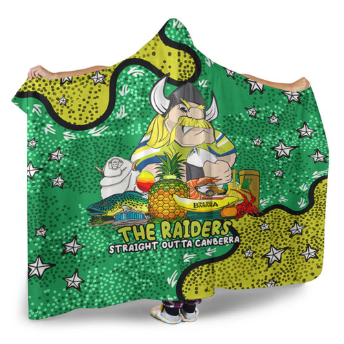 Canberra Raiders Custom Hooded Blanket - Australian Big Things Hooded Blanket Canberra Raiders Custom Hooded Blanket - Australian Big Things Hooded Blanket