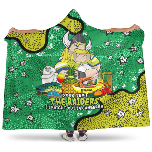 Canberra Raiders Custom Hooded Blanket - Australian Big Things Hooded Blanket Canberra Raiders Custom Hooded Blanket - Australian Big Things Hooded Blanket