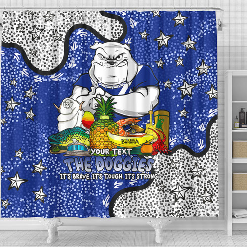 Canterbury-Bankstown Bulldogs Custom Shower Curtain - Australian Big Things Shower Curtain