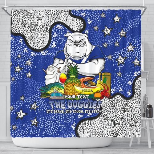 Canterbury-Bankstown Bulldogs Custom Shower Curtain - Australian Big Things Shower Curtain