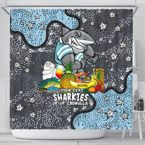 Cronulla-Sutherland Sharks Custom Shower Curtain - Australian Big Things Shower Curtain
