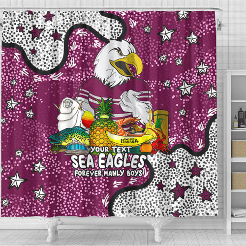 Manly Warringah Sea Eagles Shower Curtain - Australian Big Things Shower Curtain Manly Warringah Sea Eagles Shower Curtain - Australian Big Things Shower Curtain