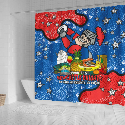 Newcastle Knights Custom Shower Curtain - Australian Big Things Shower Curtain Newcastle Knights Custom Shower Curtain - Australian Big Things Shower Curtain