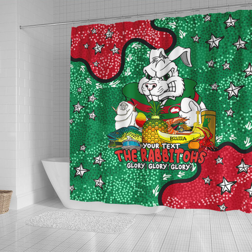 South Sydney Rabbitohs Shower Curtain - Australian Big Things Shower Curtain South Sydney Rabbitohs Shower Curtain - Australian Big Things Shower Curtain
