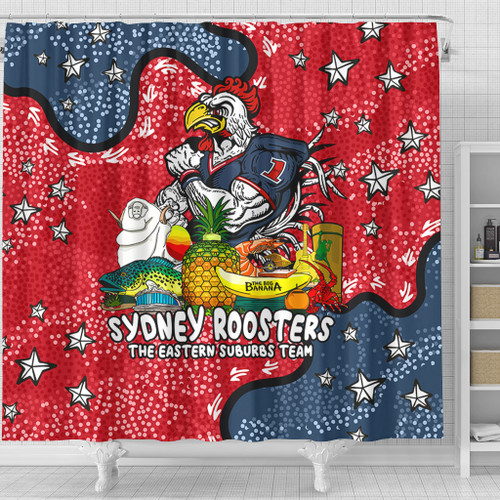 Sydney Roosters Custom Shower Curtain - Australian Big Things Shower Curtain