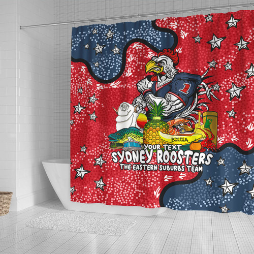 Sydney Roosters Custom Shower Curtain - Australian Big Things Shower Curtain Sydney Roosters Custom Shower Curtain - Australian Big Things Shower Curtain