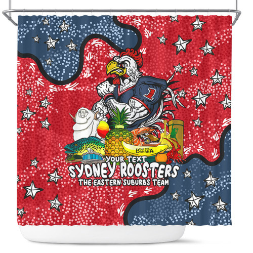 Sydney Roosters Custom Shower Curtain - Australian Big Things Shower Curtain Sydney Roosters Custom Shower Curtain - Australian Big Things Shower Curtain