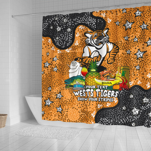 Wests Tigers Custom Shower Curtain - Australian Big Things Shower Curtain Wests Tigers Custom Shower Curtain - Australian Big Things Shower Curtain