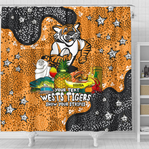 Wests Tigers Custom Shower Curtain - Australian Big Things Shower Curtain Wests Tigers Custom Shower Curtain - Australian Big Things Shower Curtain