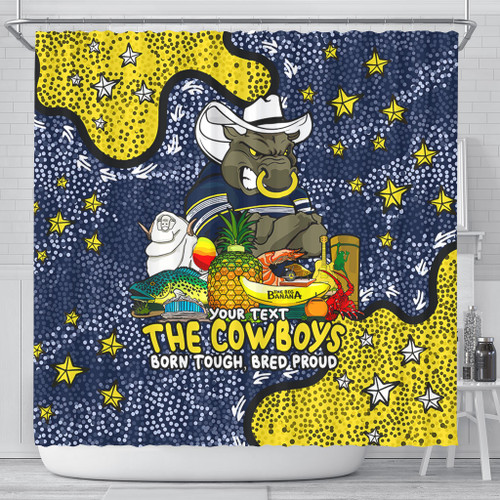 North Queensland Cowboys Custom Shower Curtain - Australian Big Things Shower Curtain