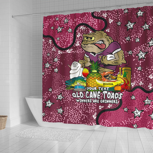 Queensland Cane Toads Custom Shower Curtain - Australian Big Things Shower Curtain Queensland Cane Toads Custom Shower Curtain - Australian Big Things Shower Curtain