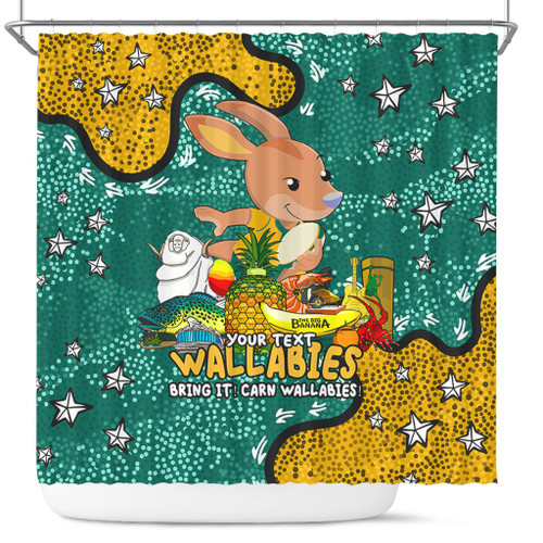 Australia Wallabies Custom Shower Curtain - Australian Big Things Shower Curtain Australia Wallabies Custom Shower Curtain - Australian Big Things Shower Curtain