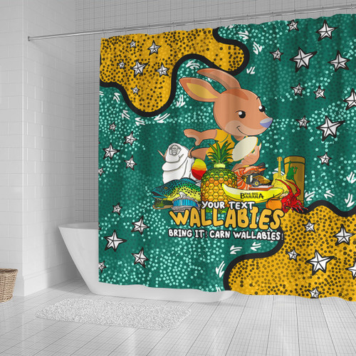 Australia Wallabies Custom Shower Curtain - Australian Big Things Shower Curtain Australia Wallabies Custom Shower Curtain - Australian Big Things Shower Curtain
