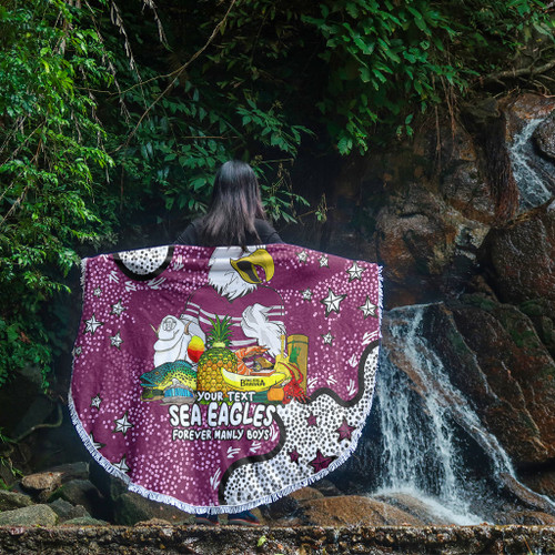 Manly Warringah Sea Eagles Beach Blanket - Australian Big Things Beach Blanket