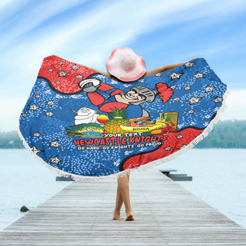 Newcastle Knights Custom Beach Blanket - Australian Big Things Beach Blanket Newcastle Knights Custom Beach Blanket - Australian Big Things Beach Blanket