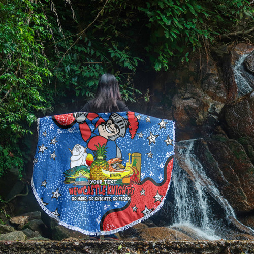Newcastle Knights Custom Beach Blanket - Australian Big Things Beach Blanket Newcastle Knights Custom Beach Blanket - Australian Big Things Beach Blanket