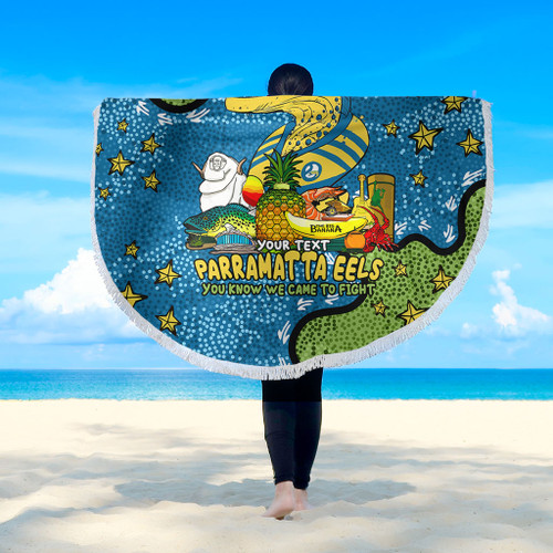 Parramatta Eels Custom Beach Blanket - Australian Big Things Beach Blanket Parramatta Eels Custom Beach Blanket - Australian Big Things Beach Blanket