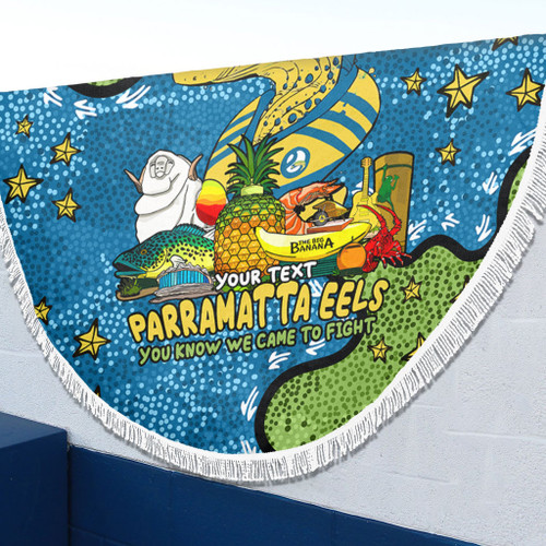 Parramatta Eels Custom Beach Blanket - Australian Big Things Beach Blanket Parramatta Eels Custom Beach Blanket - Australian Big Things Beach Blanket
