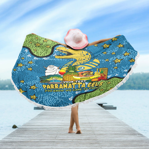 Parramatta Eels Custom Beach Blanket - Australian Big Things Beach Blanket Parramatta Eels Custom Beach Blanket - Australian Big Things Beach Blanket