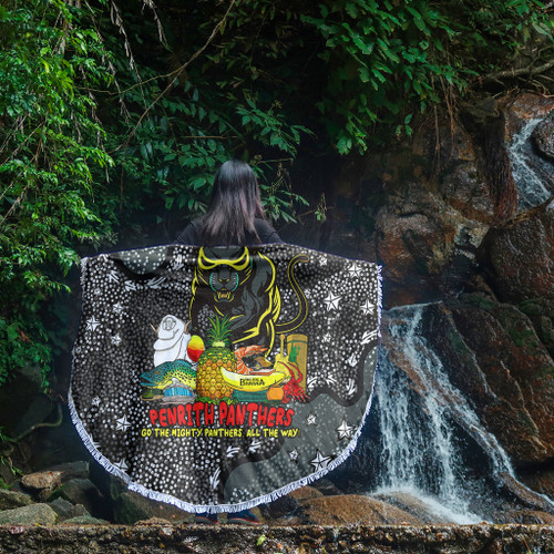 Penrith Panthers Custom Beach Blanket - Australian Big Things Beach Blanket Penrith Panthers Custom Beach Blanket - Australian Big Things Beach Blanket
