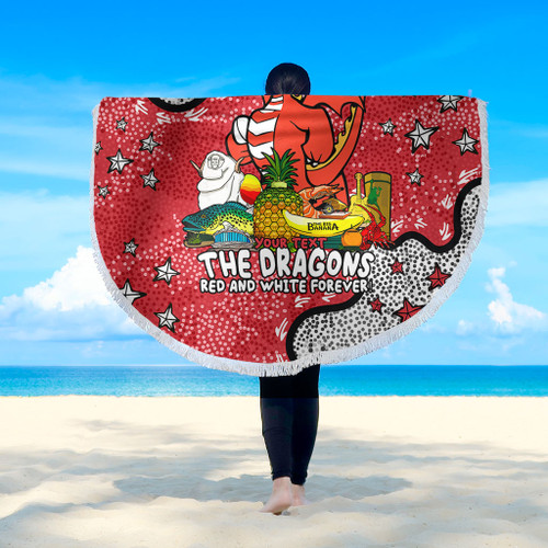 St. George Illawarra Dragons Custom Beach Blanket - Australian Big Things Beach Blanket St. George Illawarra Dragons Custom Beach Blanket - Australian Big Things Beach Blanket