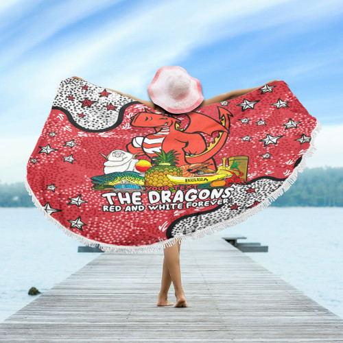 St. George Illawarra Dragons Custom Beach Blanket - Australian Big Things Beach Blanket St. George Illawarra Dragons Custom Beach Blanket - Australian Big Things Beach Blanket
