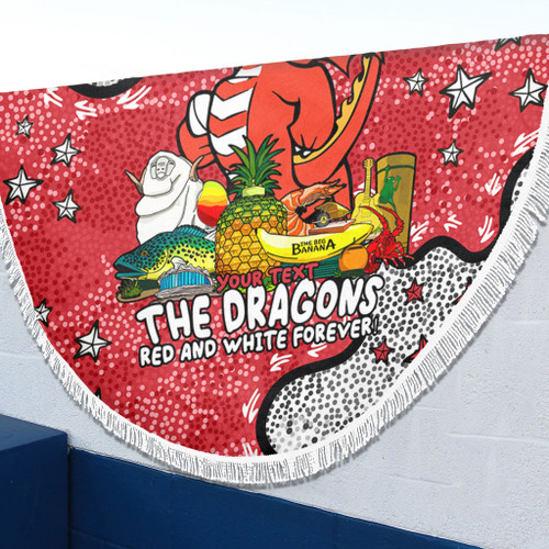 St. George Illawarra Dragons Custom Beach Blanket - Australian Big Things Beach Blanket St. George Illawarra Dragons Custom Beach Blanket - Australian Big Things Beach Blanket
