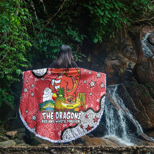 St. George Illawarra Dragons Custom Beach Blanket - Australian Big Things Beach Blanket St. George Illawarra Dragons Custom Beach Blanket - Australian Big Things Beach Blanket