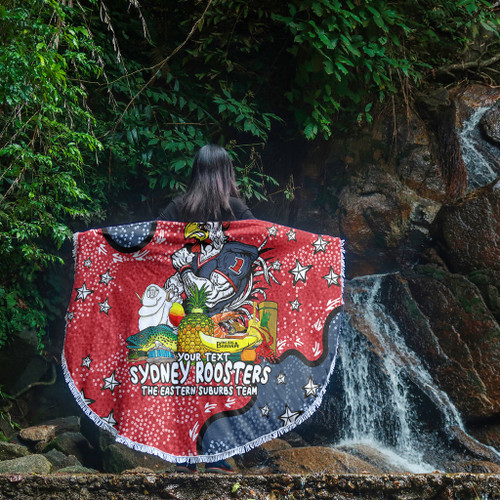 Sydney Roosters Custom Beach Blanket - Australian Big Things Beach Blanket Sydney Roosters Custom Beach Blanket - Australian Big Things Beach Blanket