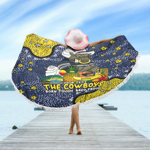 North Queensland Cowboys Custom Beach Blanket - Australian Big Things Beach Blanket North Queensland Cowboys Custom Beach Blanket - Australian Big Things Beach Blanket