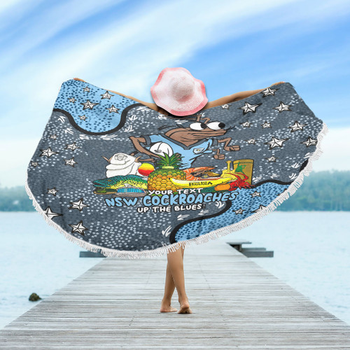 New South Wales Cockroaches Custom Beach Blanket - Australian Big Things Beach Blanket New South Wales Cockroaches Custom Beach Blanket - Australian Big Things Beach Blanket