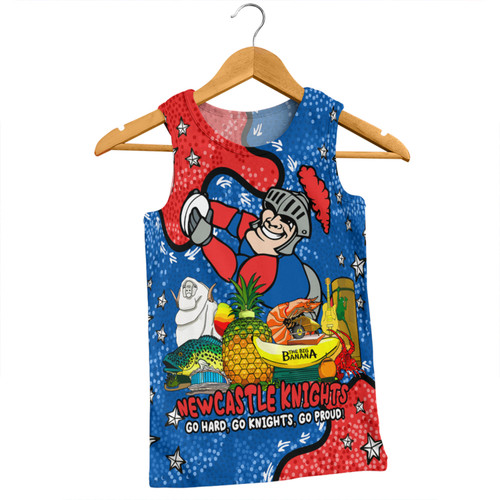 Newcastle Knights Custom Men Singlet - Australian Big Things Men Singlet Newcastle Knights Custom Men Singlet - Australian Big Things Men Singlet