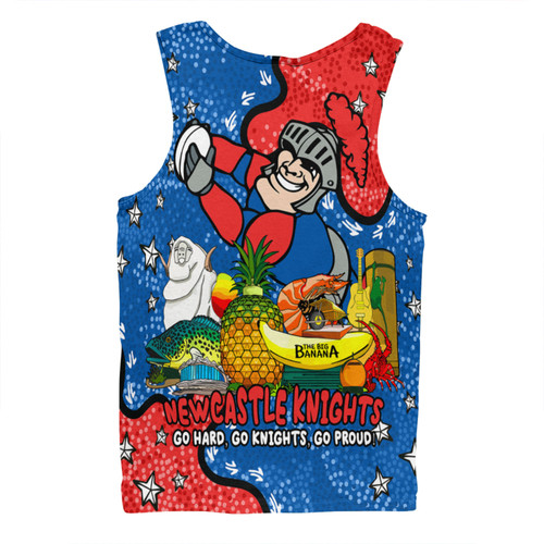 Newcastle Knights Custom Men Singlet - Australian Big Things Men Singlet Newcastle Knights Custom Men Singlet - Australian Big Things Men Singlet