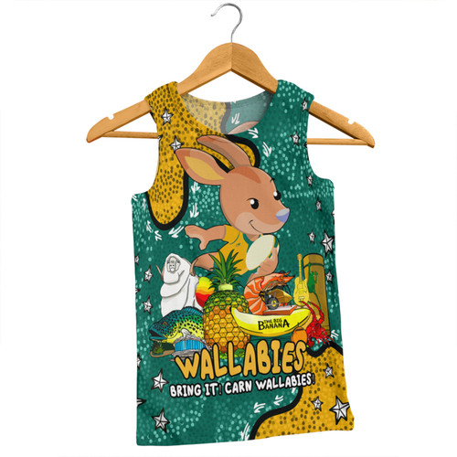 Australia Wallabies Custom Men Singlet - Australian Big Things Men Singlet Australia Wallabies Custom Men Singlet - Australian Big Things Men Singlet